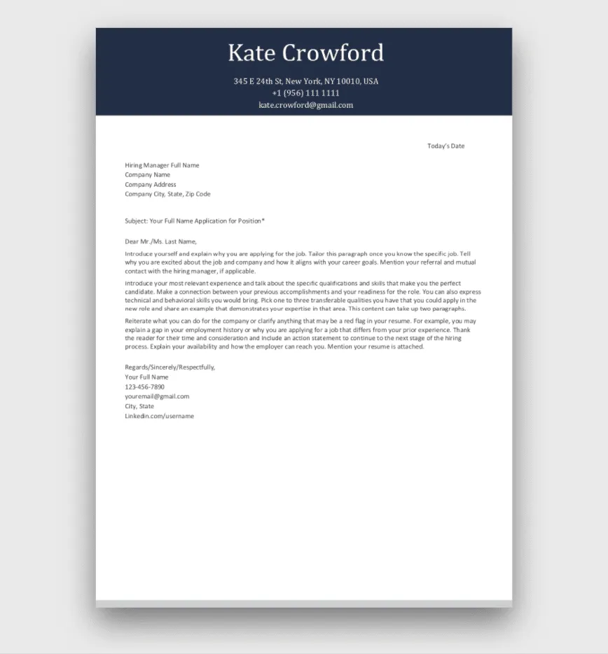 40242 premium cover letter templates