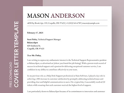 40251 cover letter header example
