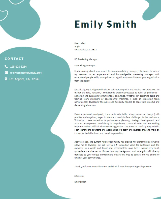 40252 proofreading cover letter