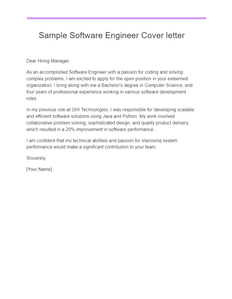 40255 senior engineer cover letter