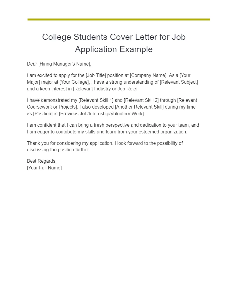 40257 formatting cover letter