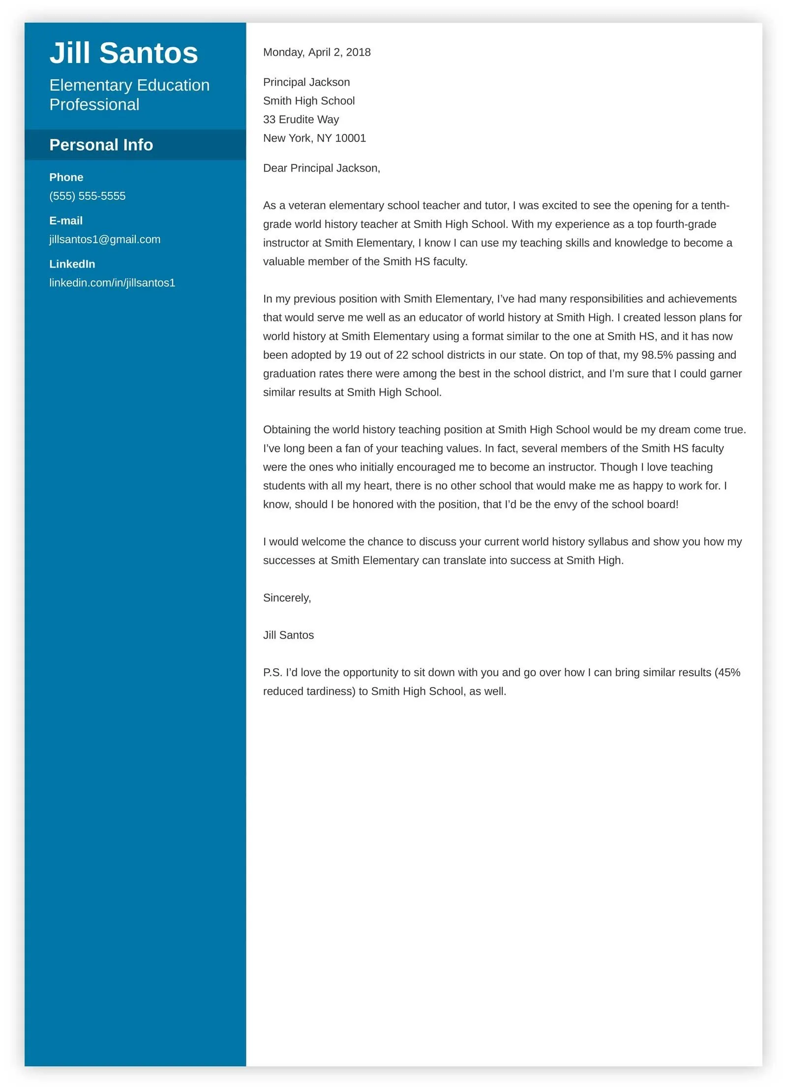 40263 teaching cover letter template 3