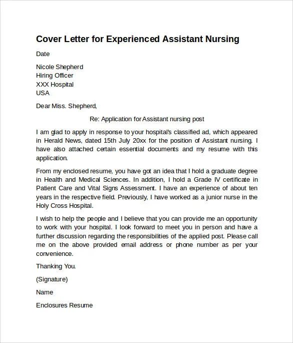 40267 successful cover letter