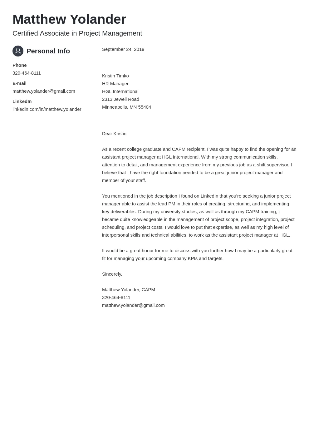 40271 cover letter project manager 3