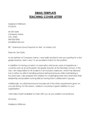 40275 tailoring cover letter
