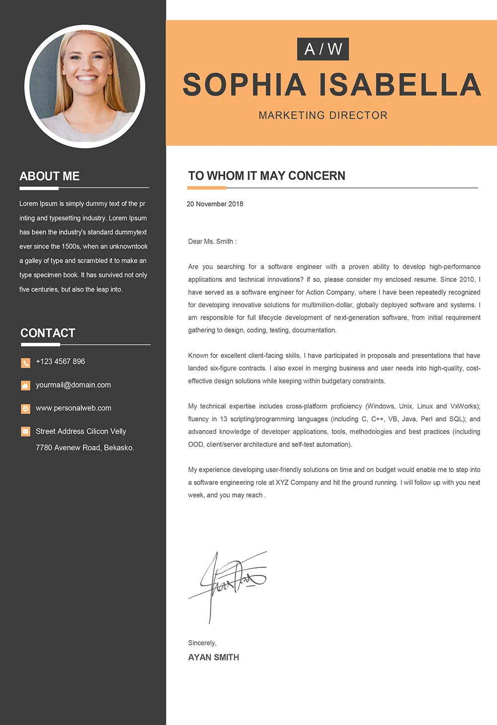 40277 cover letter writing