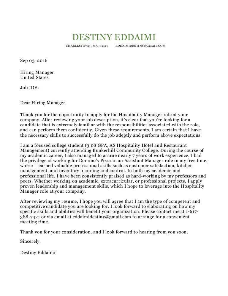 40280 cover letter formatting