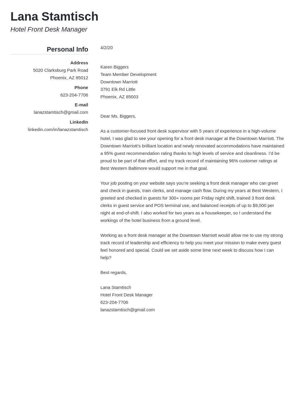 40280 hospitality skills examples