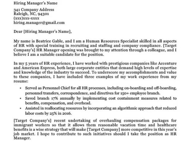 40281 personalizing cover letter