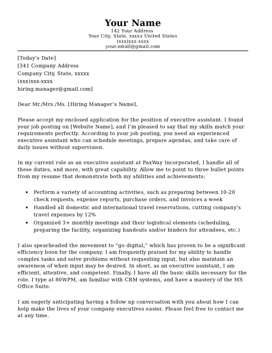 40282 cover letter elements