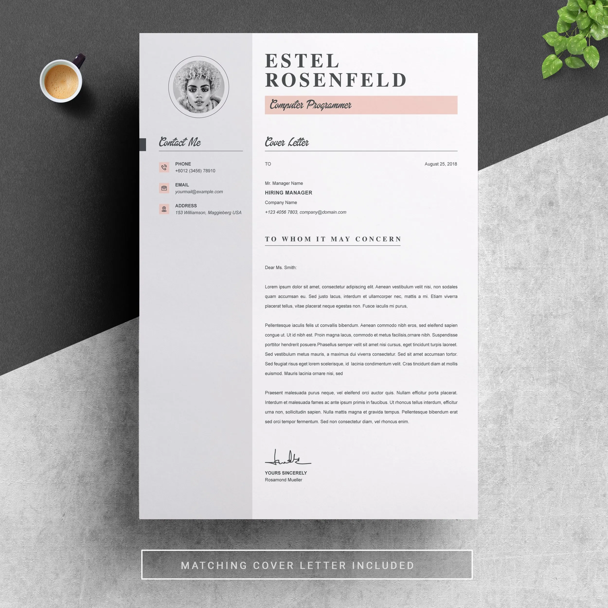 40287 cover letter keywords