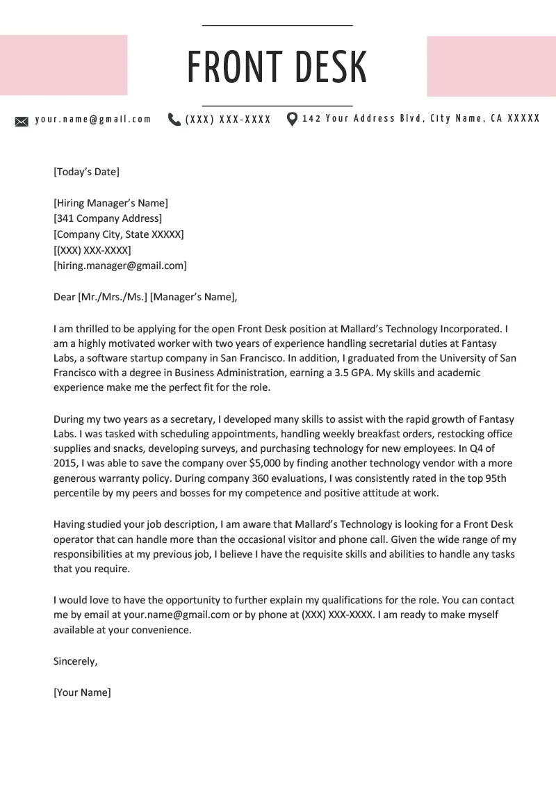 40288 cover letter front desk agent 5