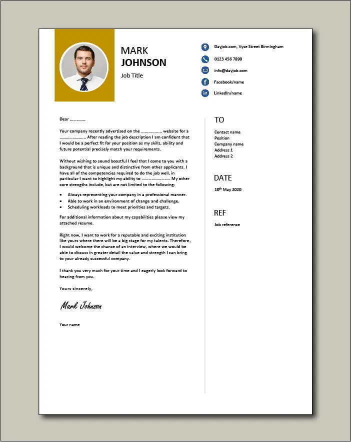 40293 cover letter opening paragraph