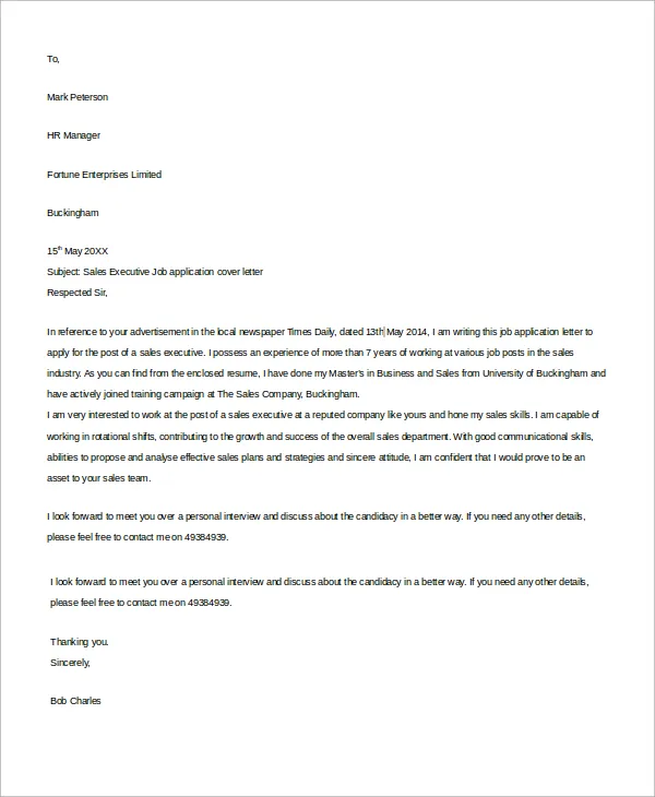 40296 hiring manager example