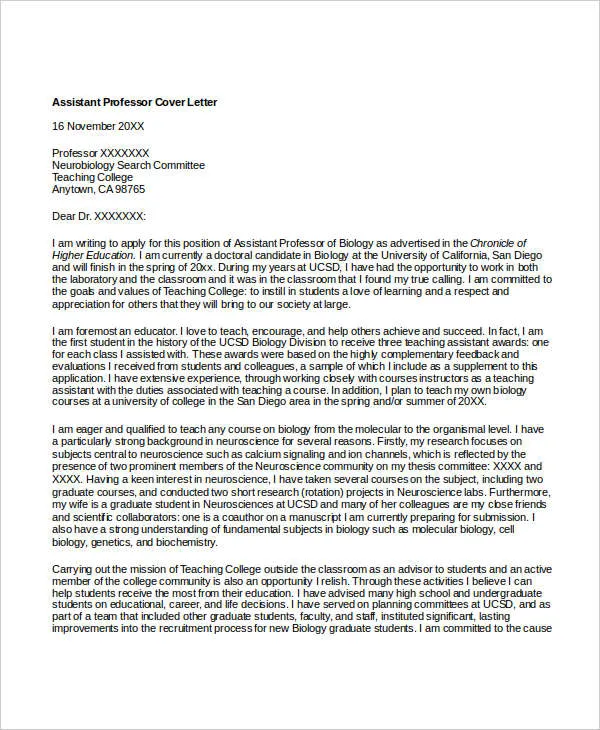 40300 proofreading professor cover letter