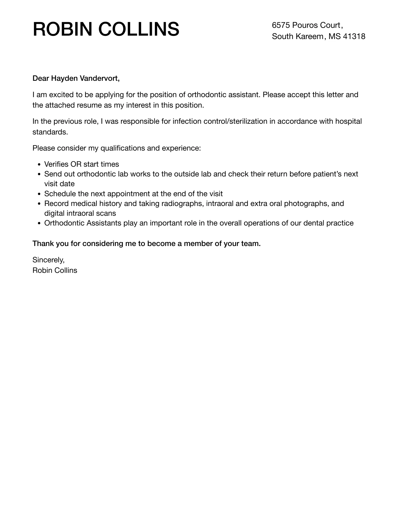 40302 orthodontic assistant skills