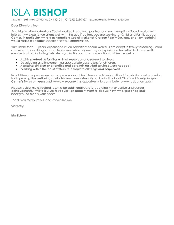 40312 introduction cover letter