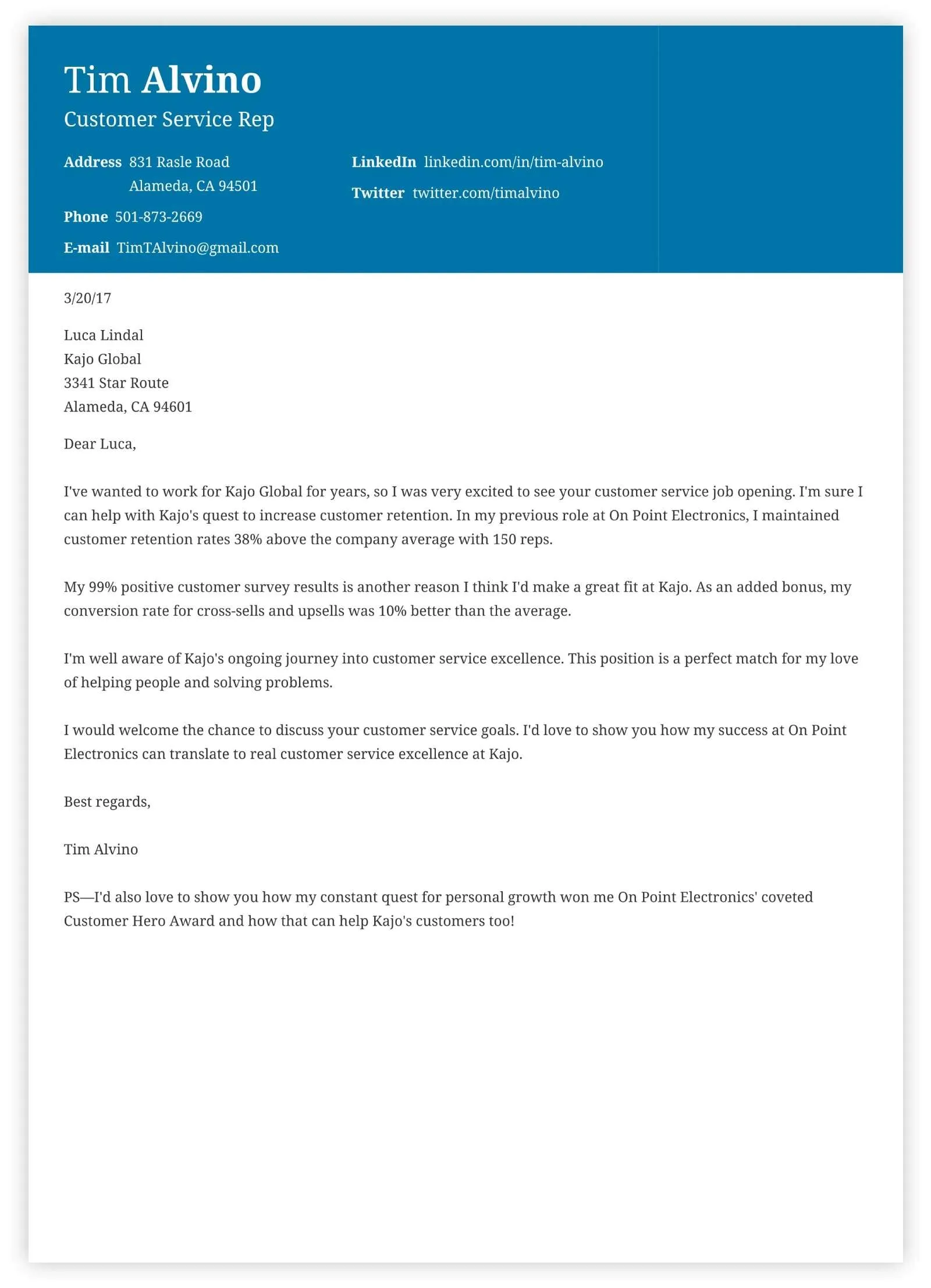 40316 cover letter formatting