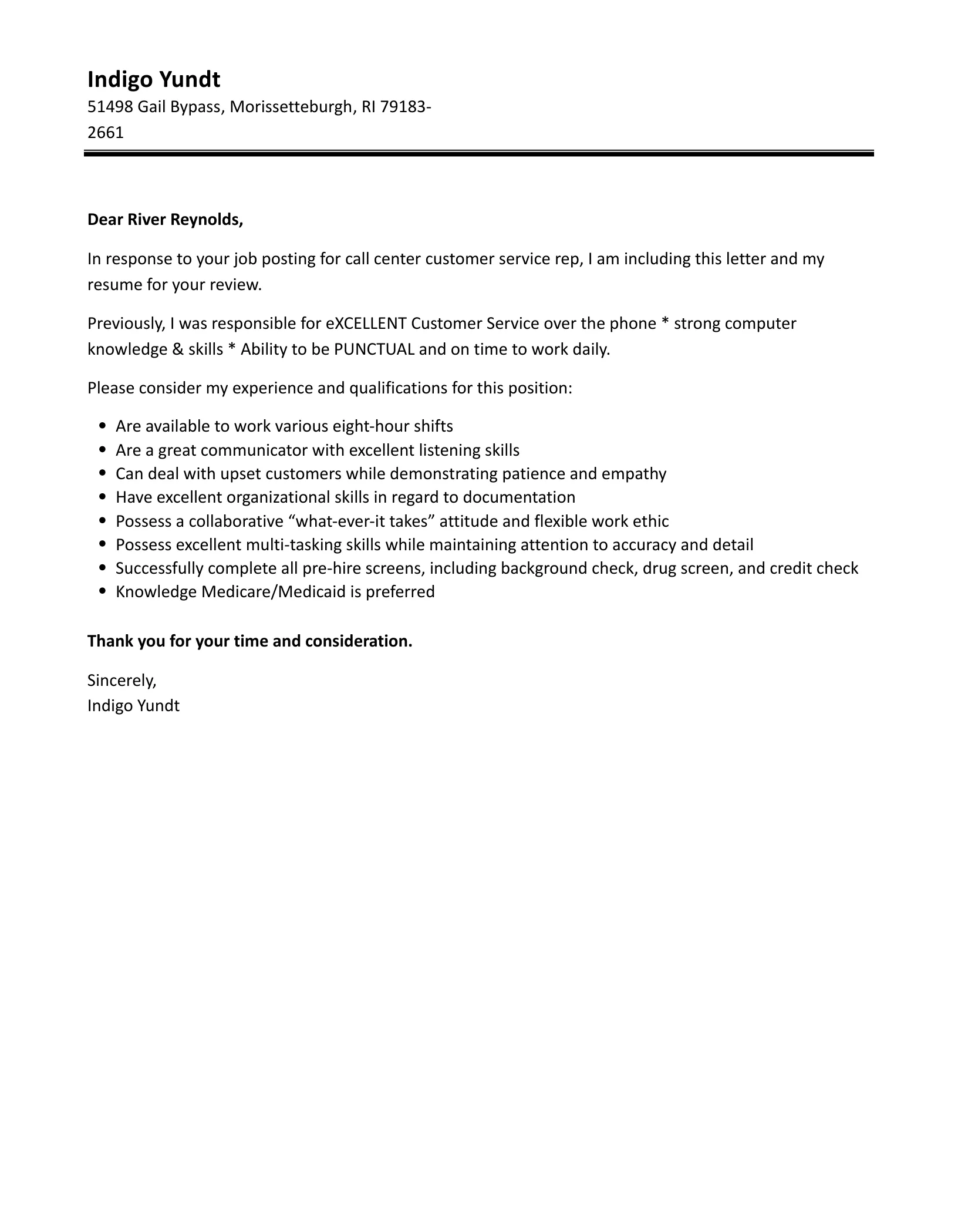 40321 achievements cover letter