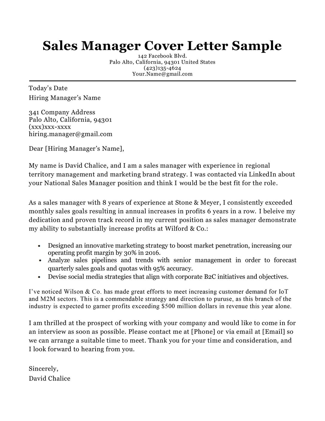 40322 cover letter components