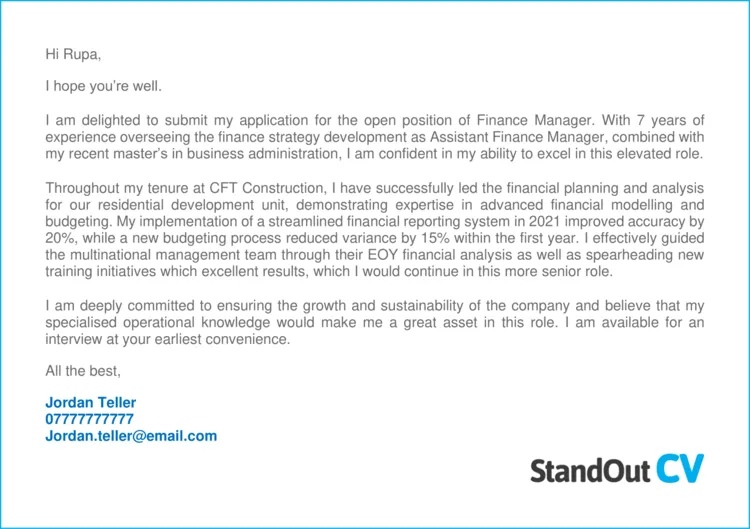 40330 cover letter sample