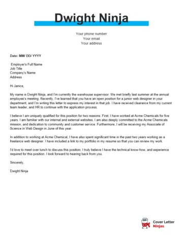 40330 tailoring cover letter