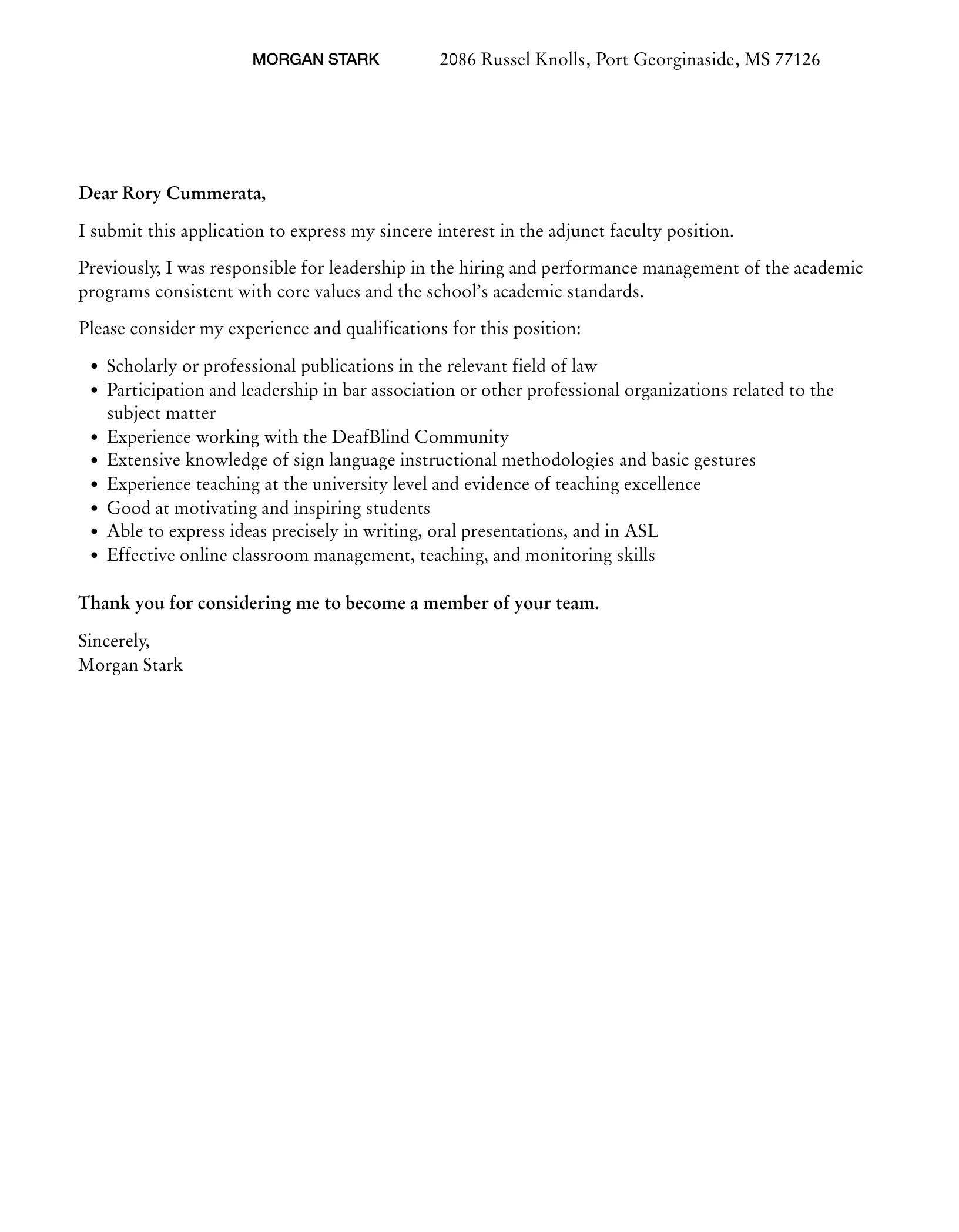 40332 teaching experience