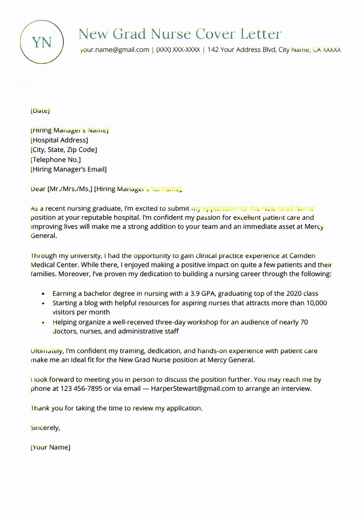 40340 nurse cover letter formatting