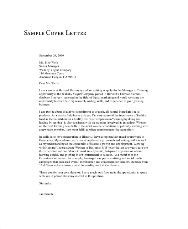 40345 cover letter structure