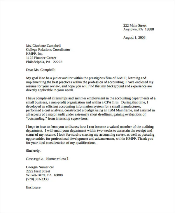 40347 skills experience cover letter