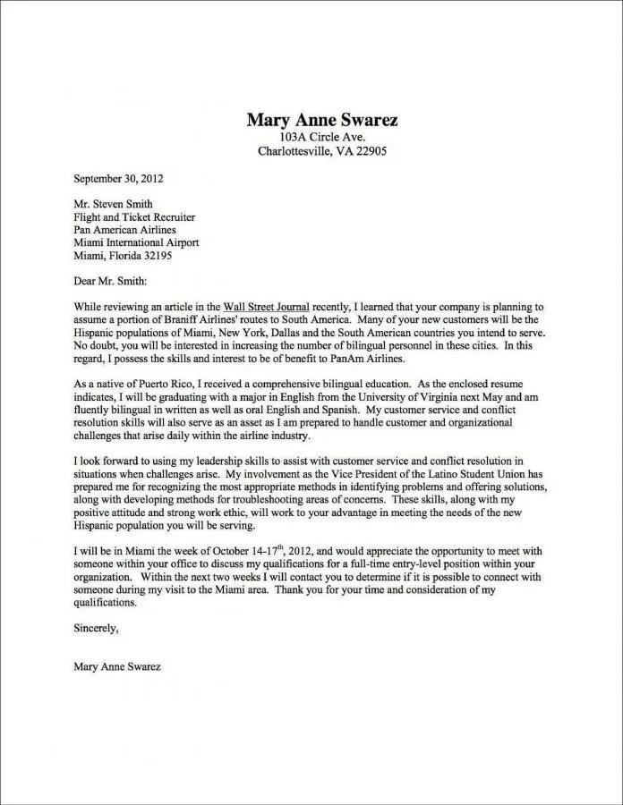 40353 finance cover letter