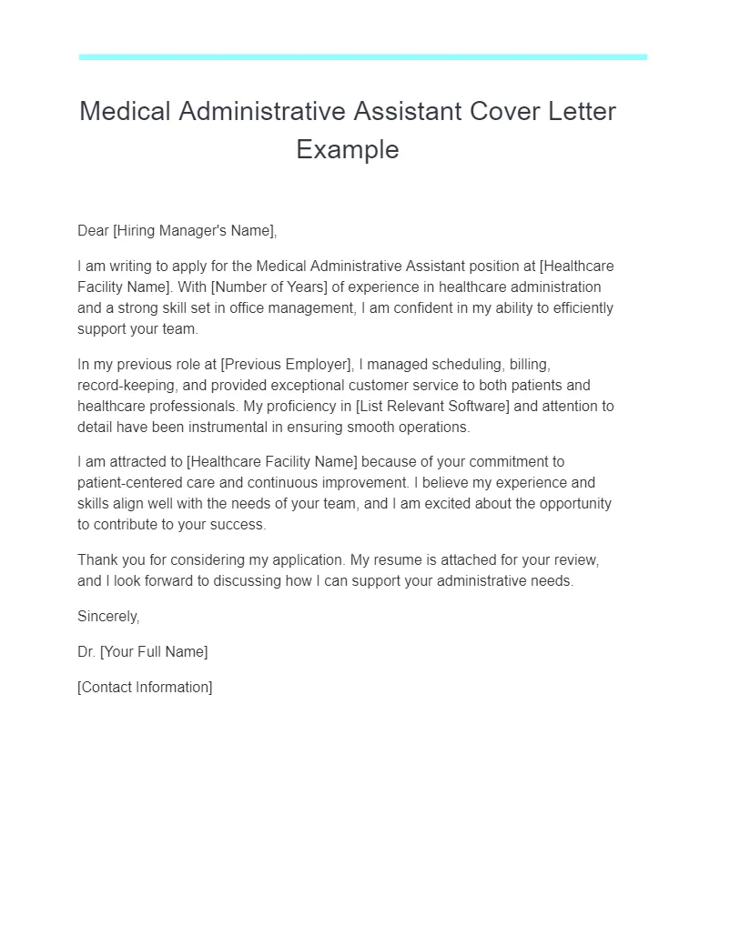 40359 medical office assistant cover letter sample