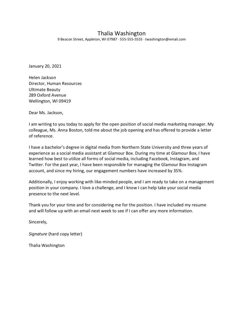 40361 cover letter skills
