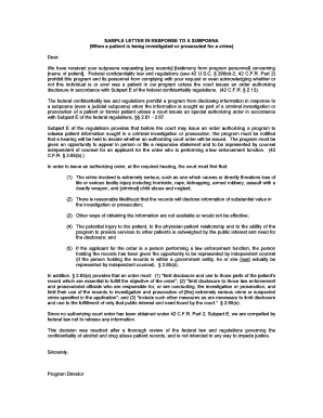 40377 subpoena cover letter examples