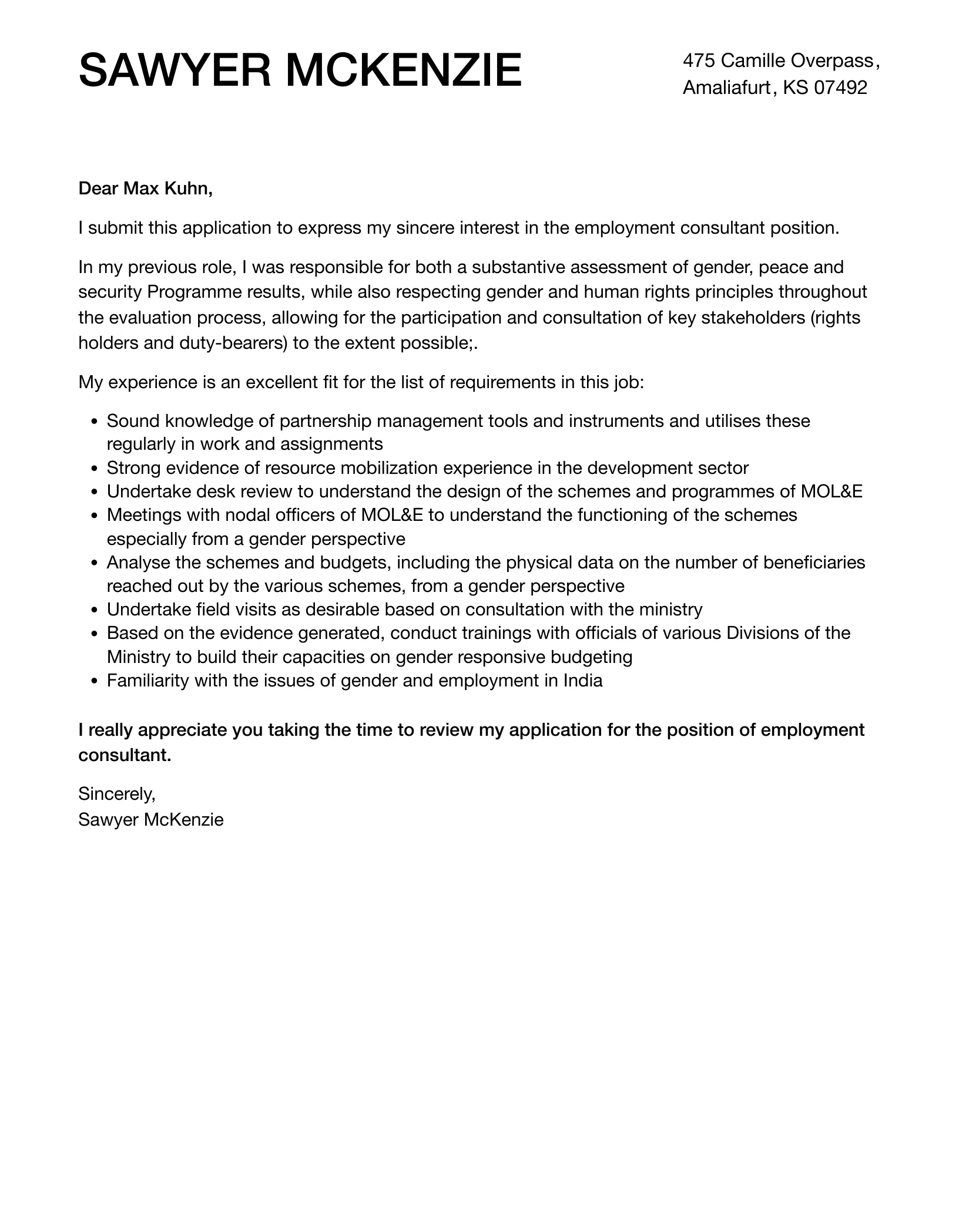40379 consultant cover letter proofreading