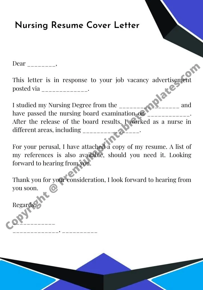40381 nursing cover letter examples