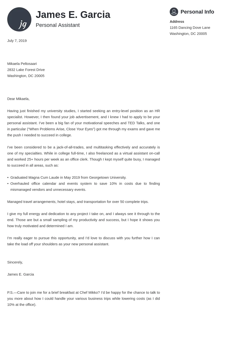 40382 cover letter template