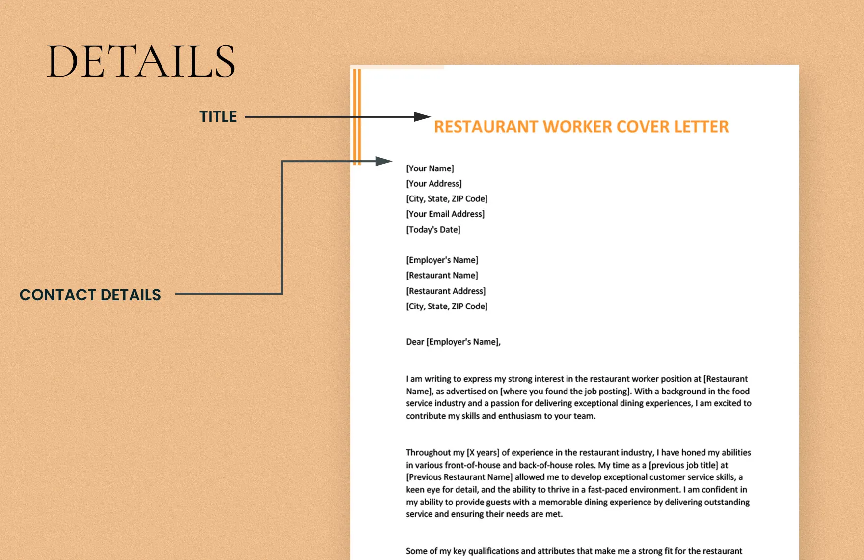40384 restaurant dishwasher cover letter