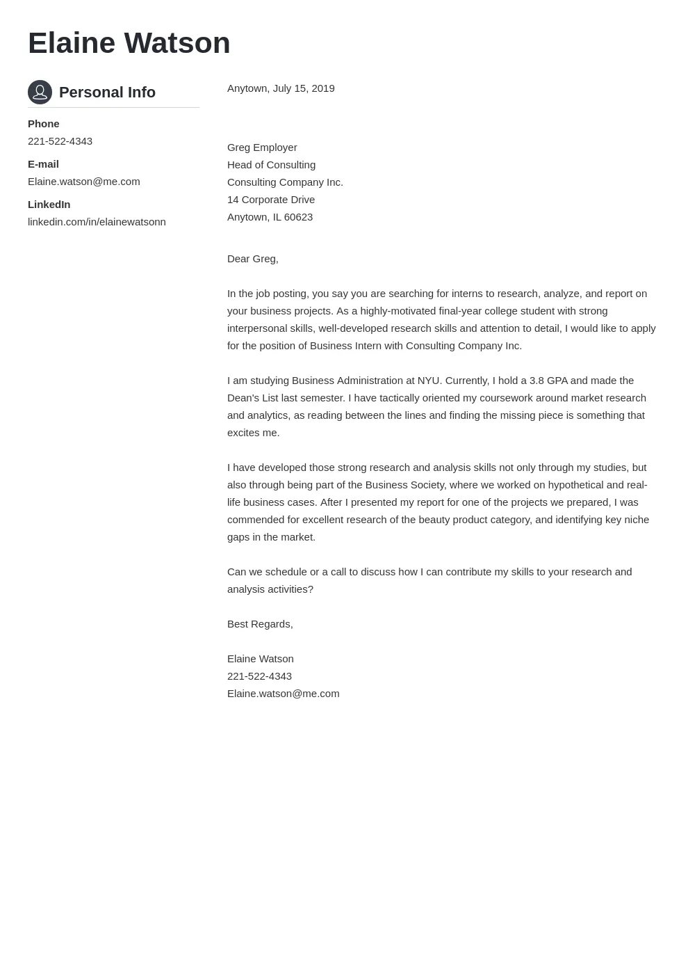 40394 executive cover letter
