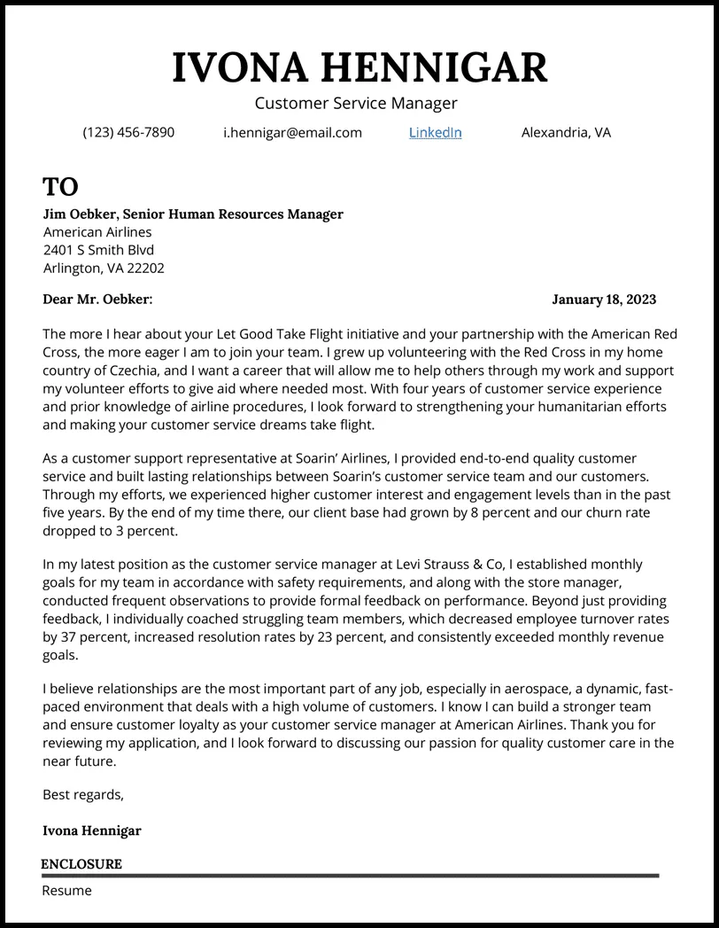 40396 customer service cover letter 2
