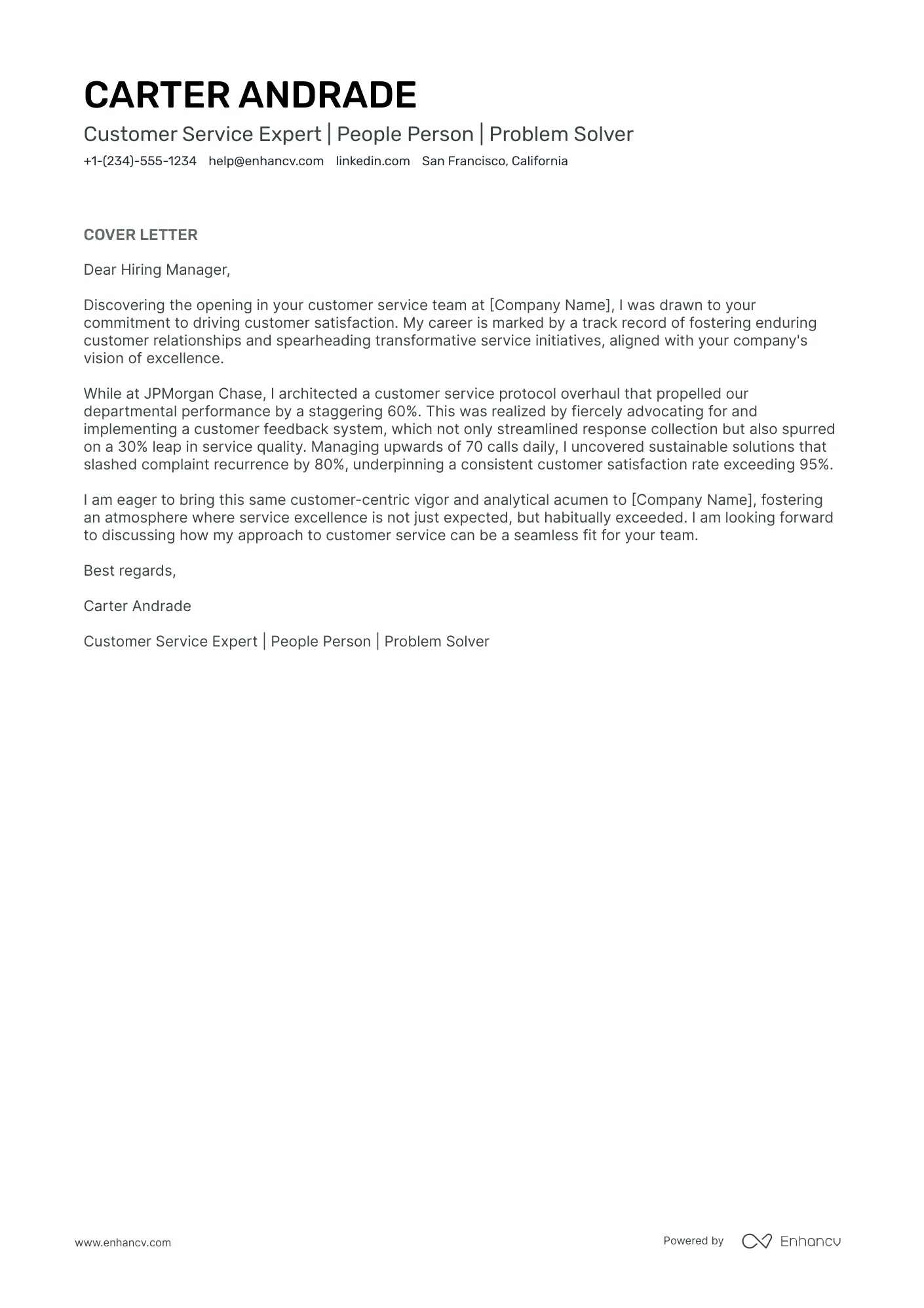 40396 customer service cover letter 4