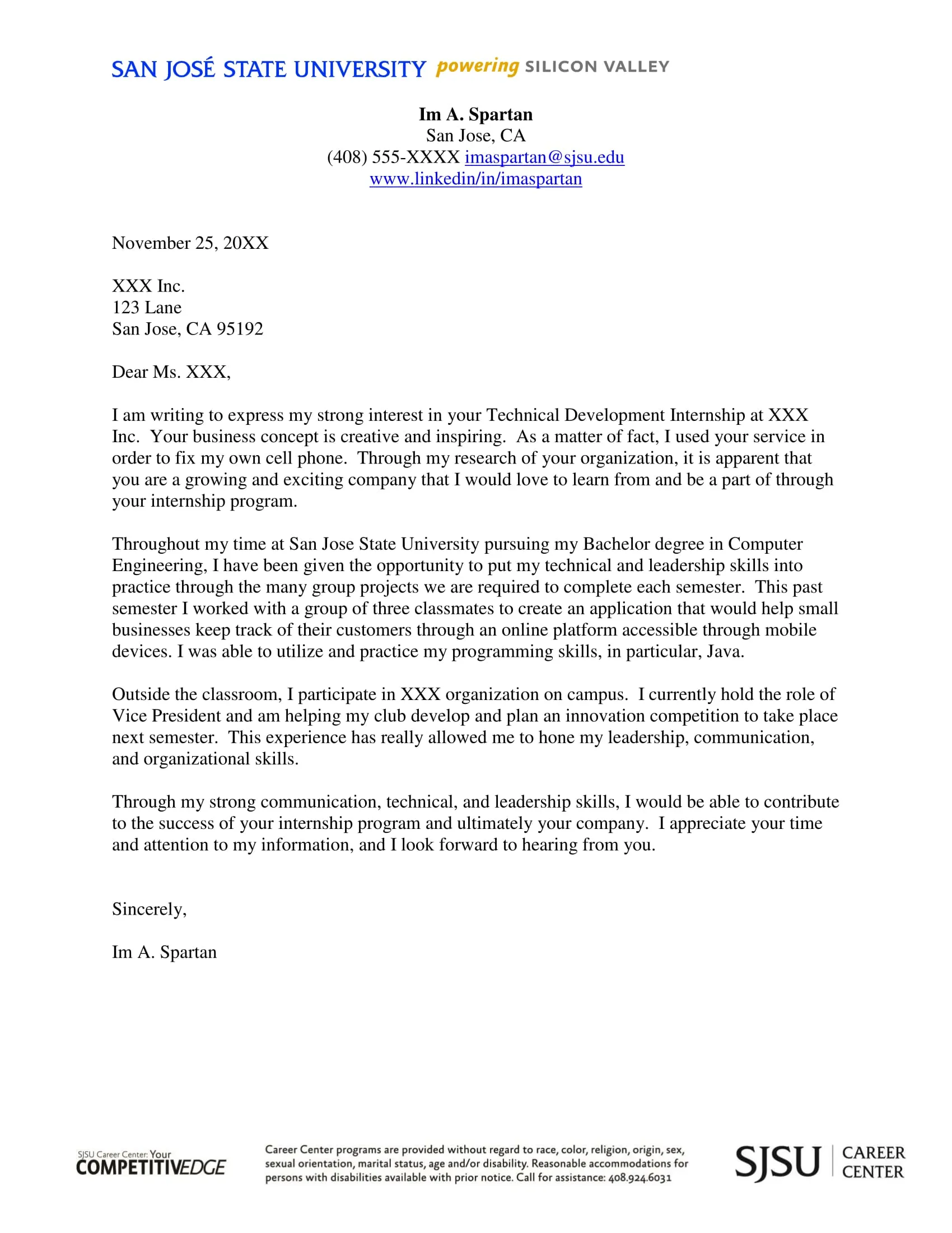 40401 cover letter power