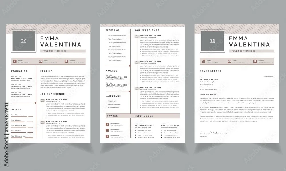 40415 cover letter header skills