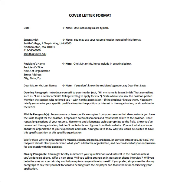 40415 cover letter header tailor