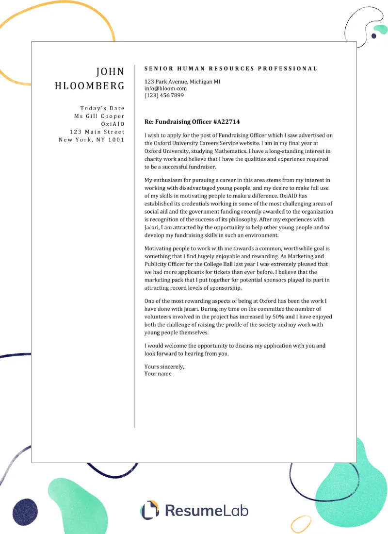 40417 professional cover letter template