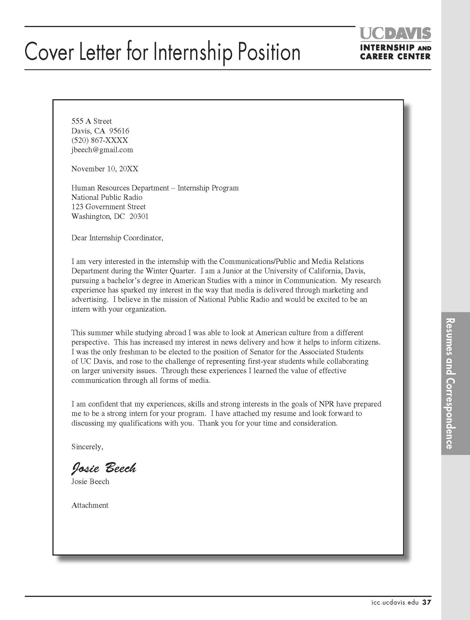 40421 cover letter guide image