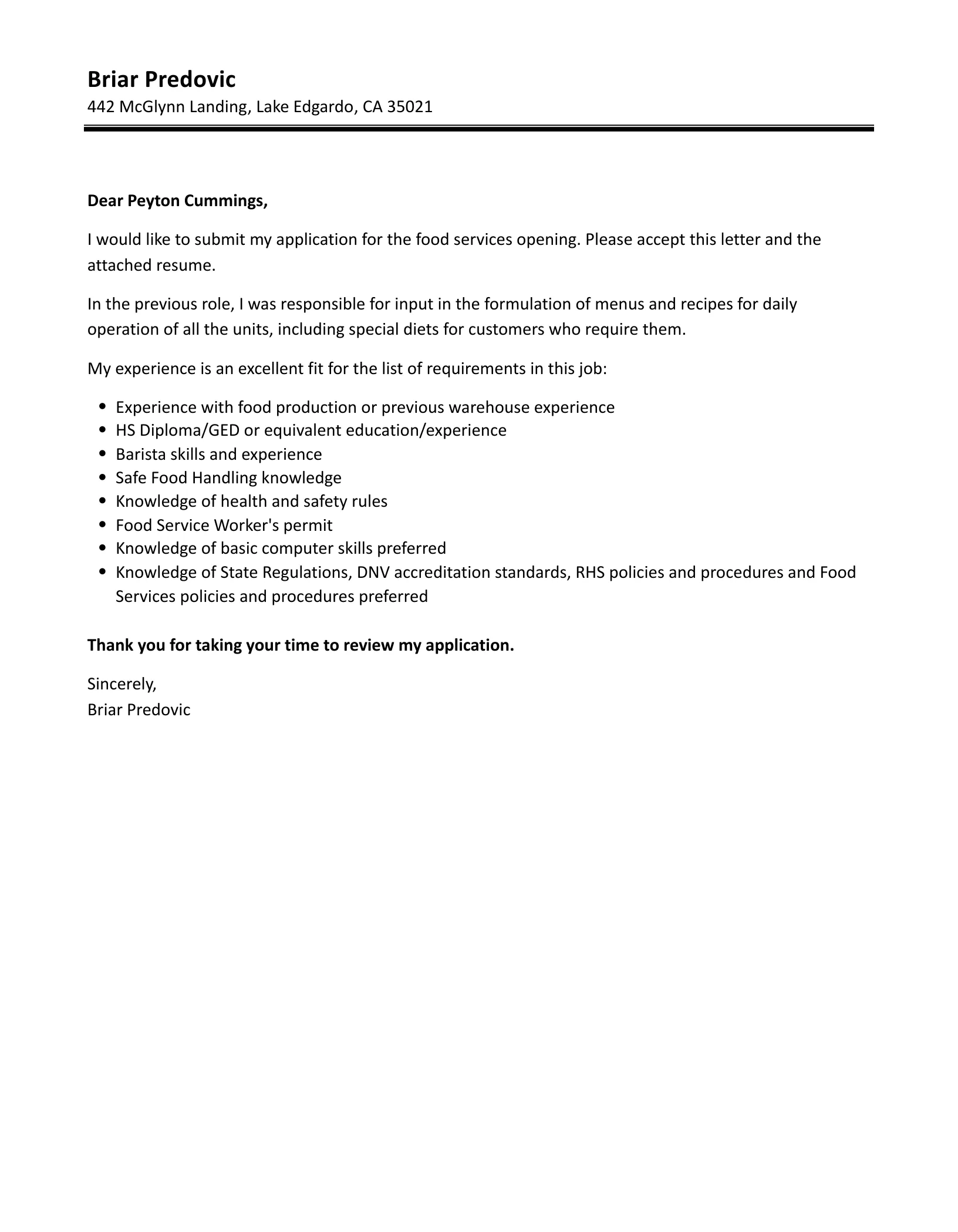 40423 addressing hiring manager