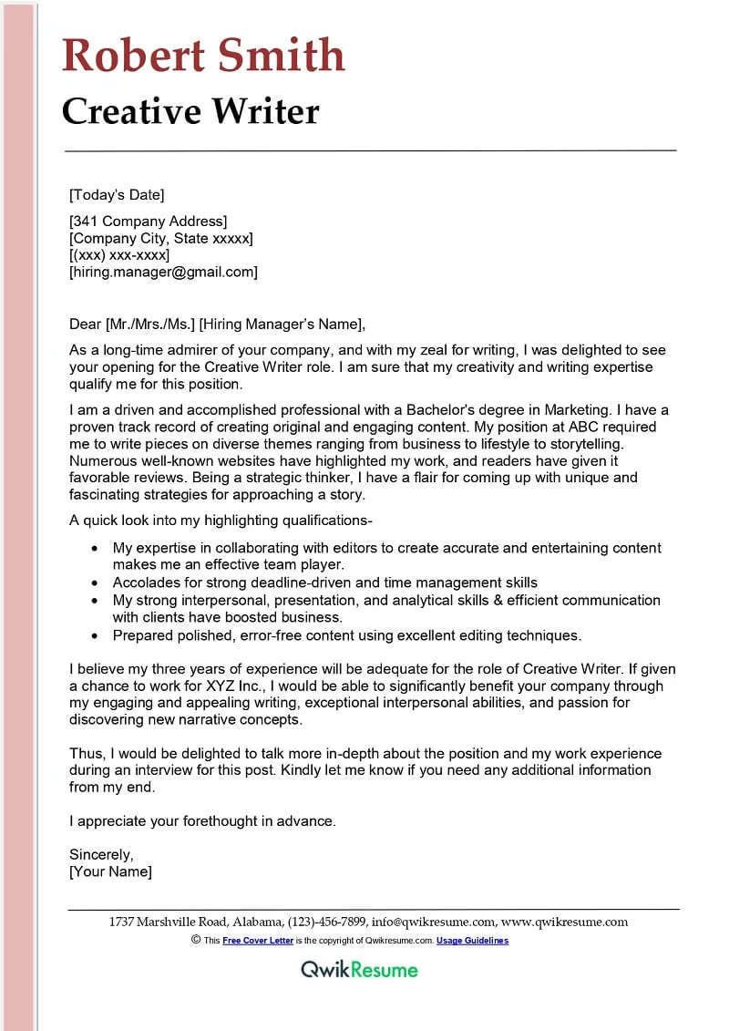 40424 data driven creative cover letter