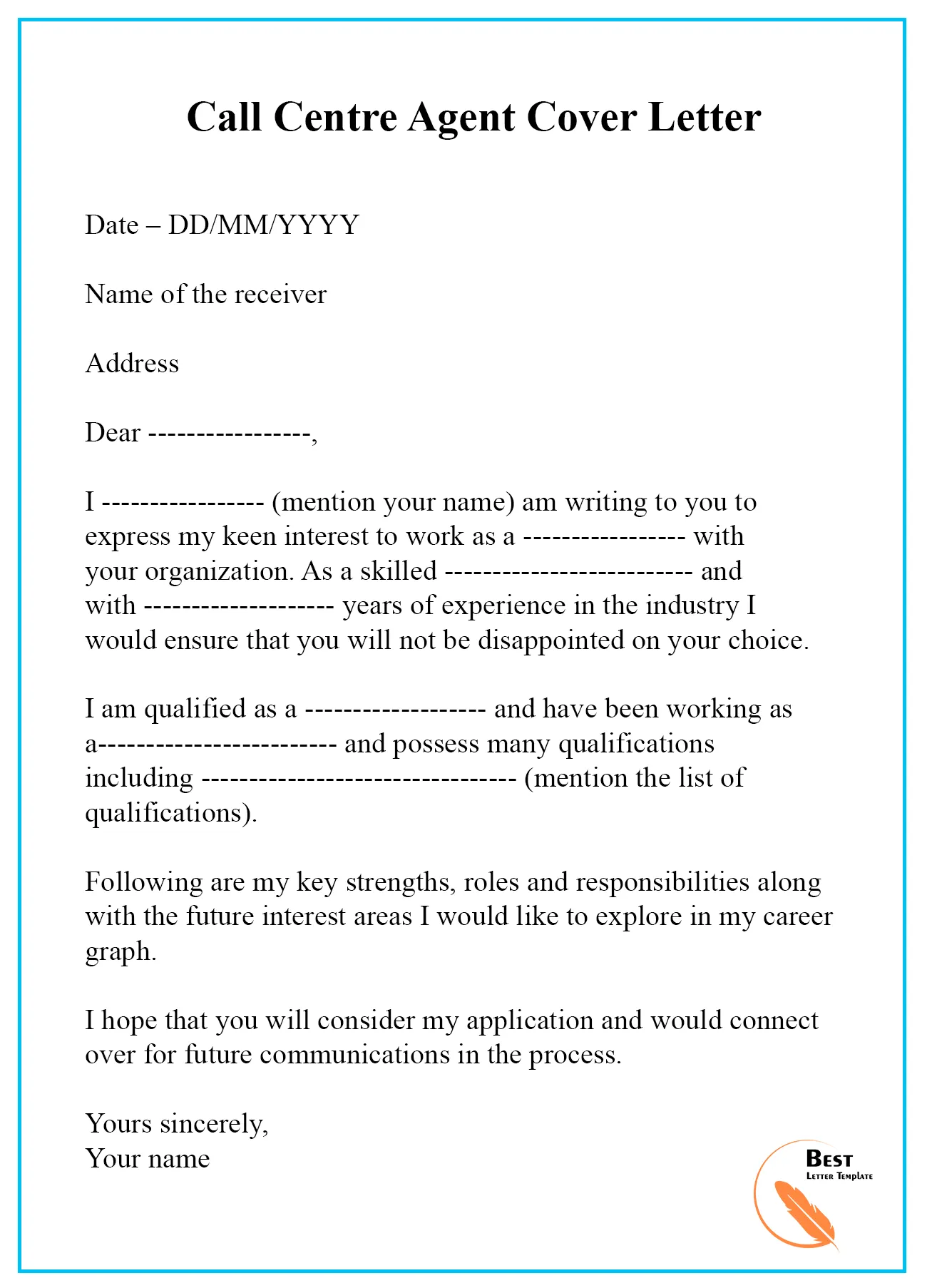 40432 customer service call center cover letter 5