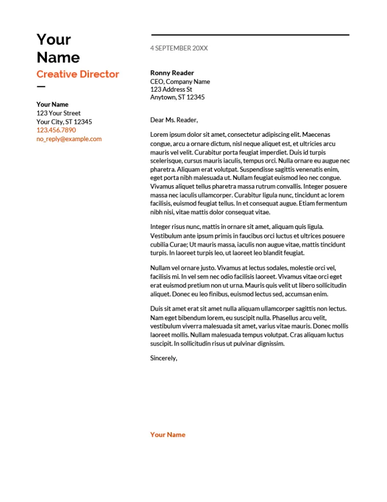 40433 google docs cover letter header